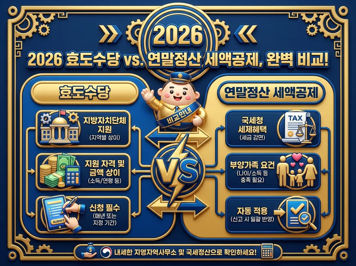 2026년 부모님 부양에 따른 연말정산 세금 혜택을 단계별로 설명하는 인포그래픽. 연 소득 기준부터 만 60세, 만 70세 이상 연령별 기본 및 경로우대 공제액, 그리고 특정 조건에 따른 최대 450만원 혜택까지 핵심 조건을 시각적으로 안내합니다.