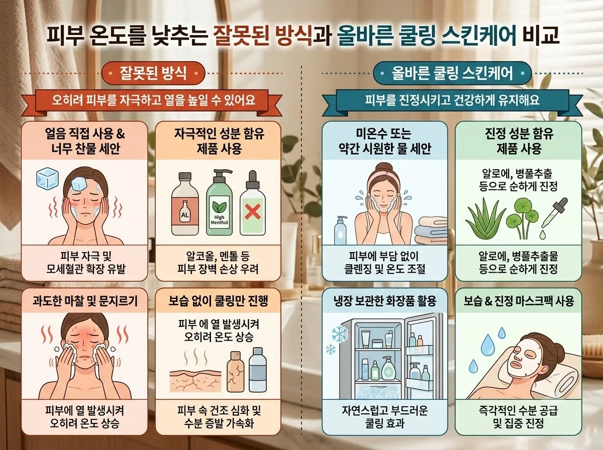 여름철 피부 열감 내리는 쿨링 스킨케어, 2026년 민감성 피부를 위한 3단계 솔루션 이미지 2