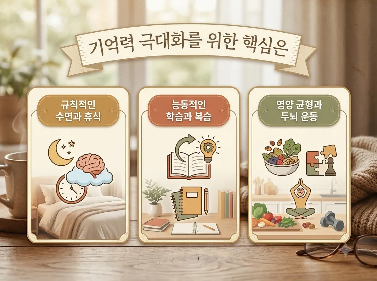 기억력을 높이는 수면 습관, 하루 7시간으로 뇌 세포 깨우기
