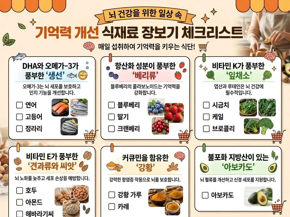 기억력을 높이는 음식 3가지와 직장인 맞춤형 2026년 두뇌 식단법 이미지 2