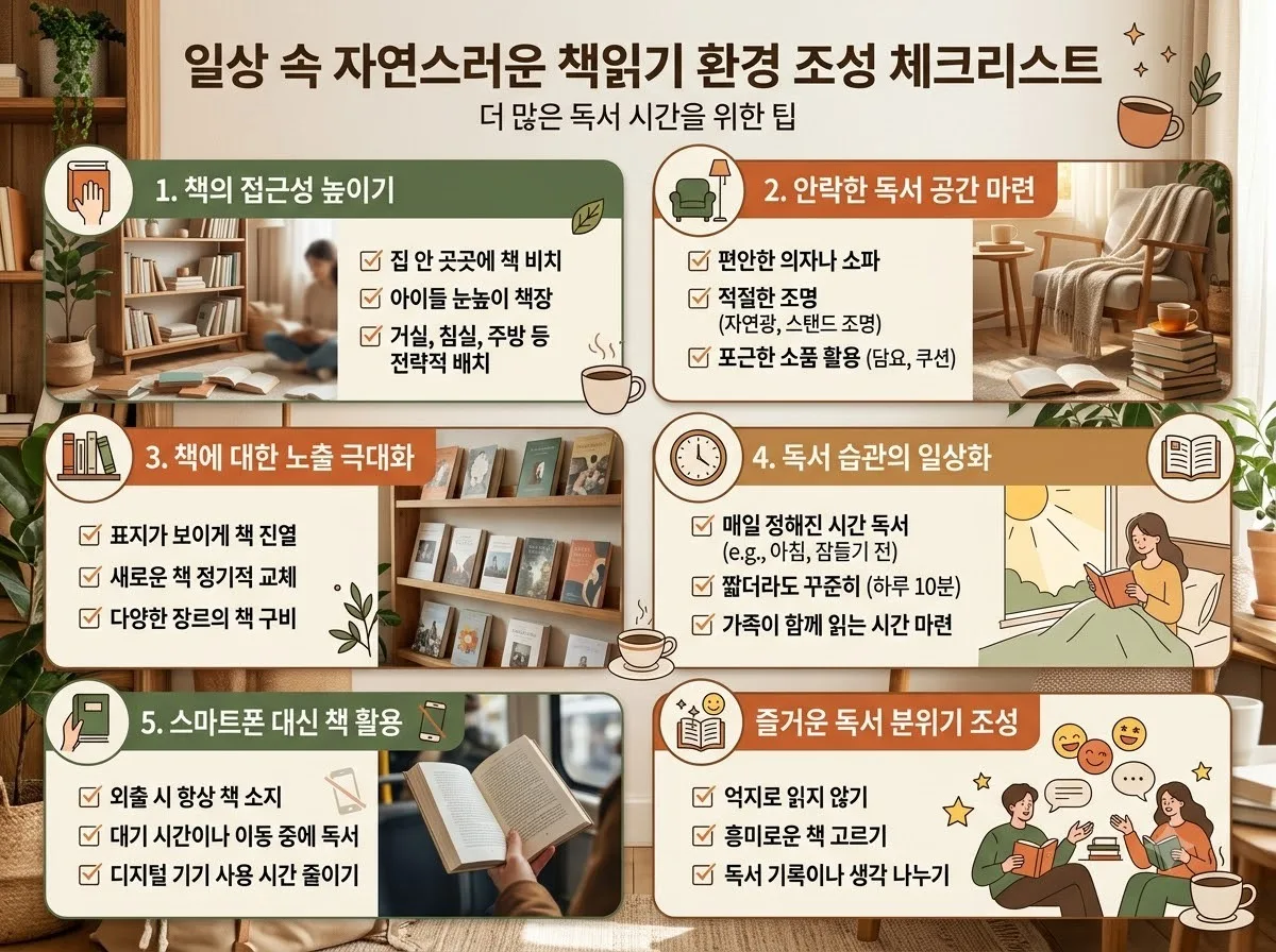 독서 습관 만드는 가장 쉬운 방법 7가지, 2026년 바쁜 직장인의 실천법 이미지 2