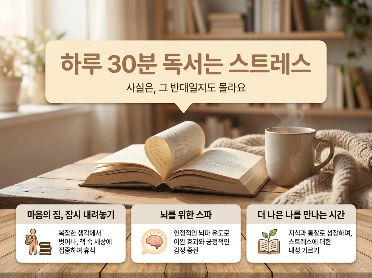 하루 30분 독서가 인생을 바꾸는 이유, 1년 실천으로 얻은 3가지 변화
