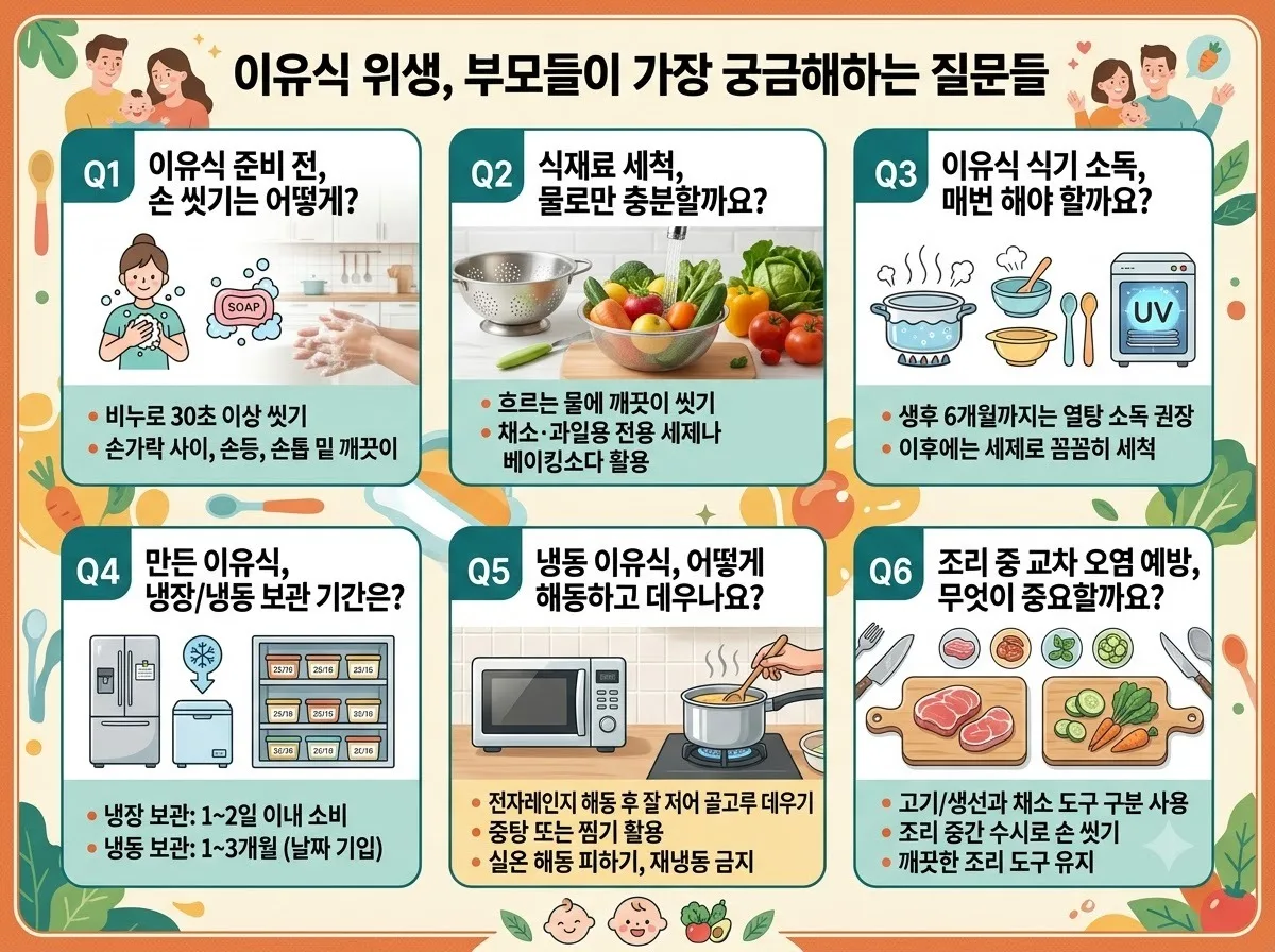 2026 늦여름 아기 식중독 예방을 위한 이유식 보관법과 위생 수칙 5가지 이미지 1