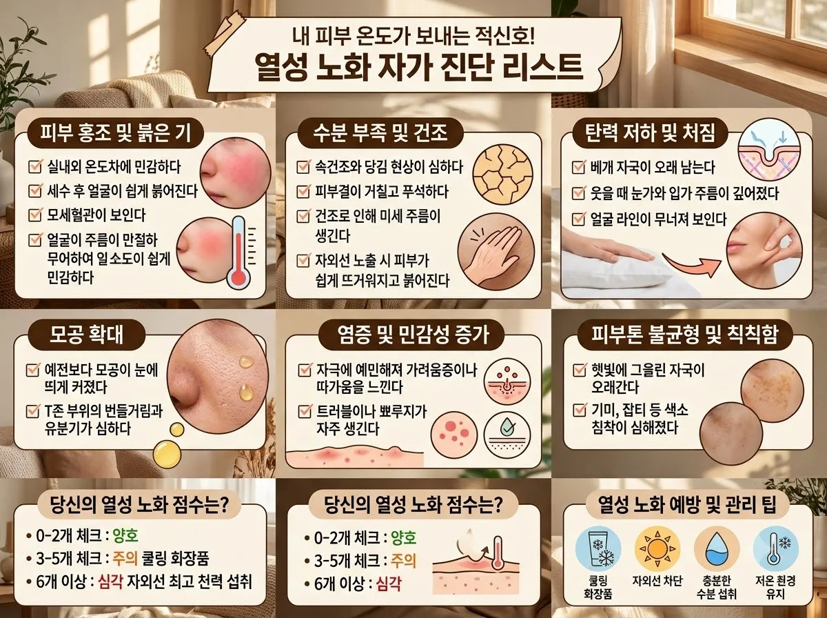 피부 열감 방치 시 생기는 노화 징후 3가지와 2026년형 예방법 이미지 2