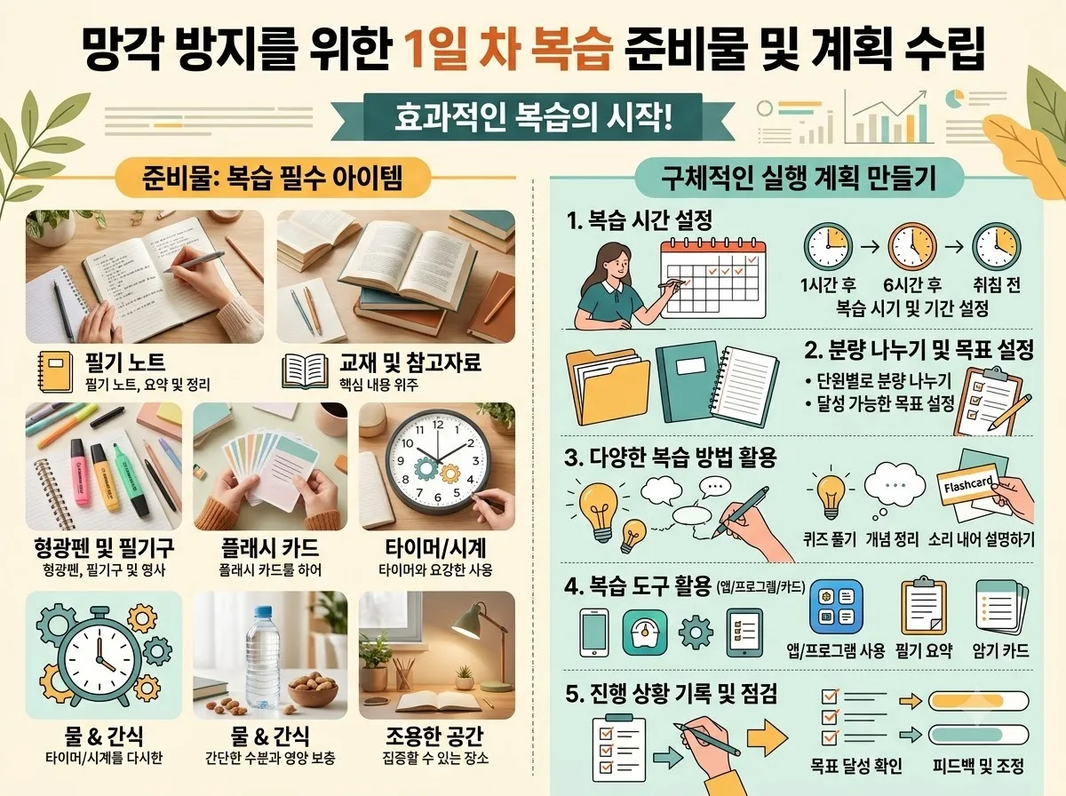 망각곡선을 활용한 공부법, 직장인 합격률 높이는 4단계 복습 주기 이미지 1