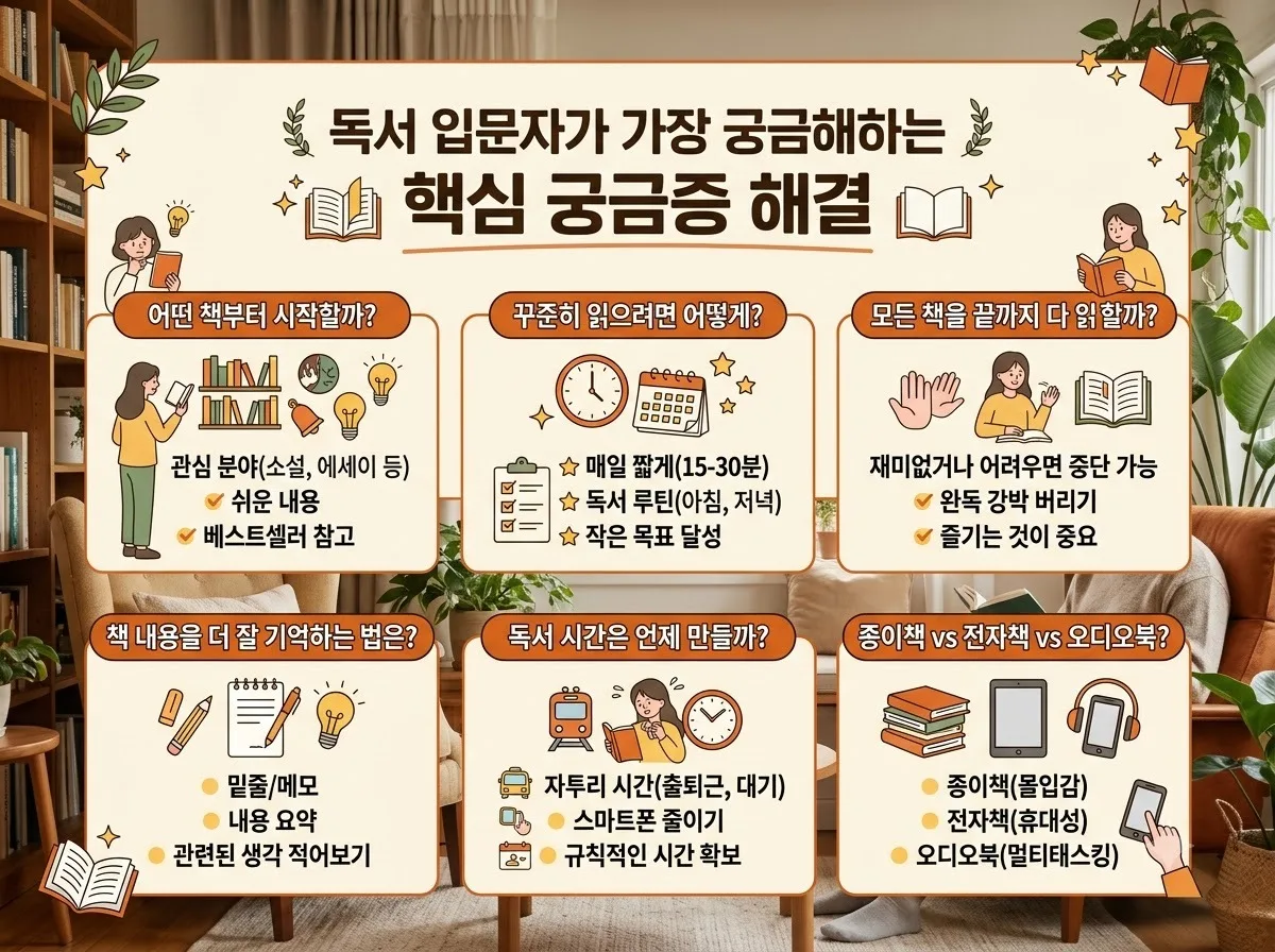 독서 습관 만드는 가장 쉬운 방법 7가지, 2026년 바쁜 직장인의 실천법 이미지 1