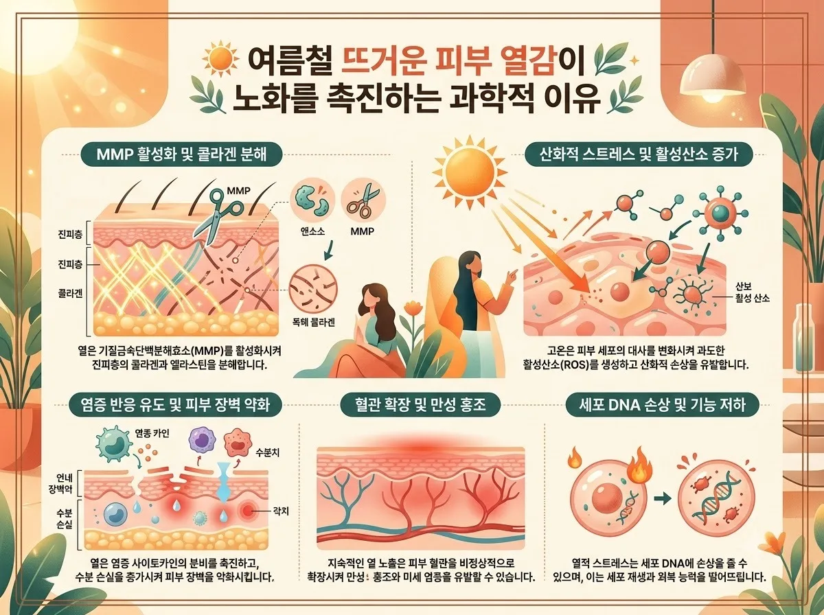 피부 열감 방치 시 생기는 노화 징후 3가지와 2026년형 예방법 이미지 1