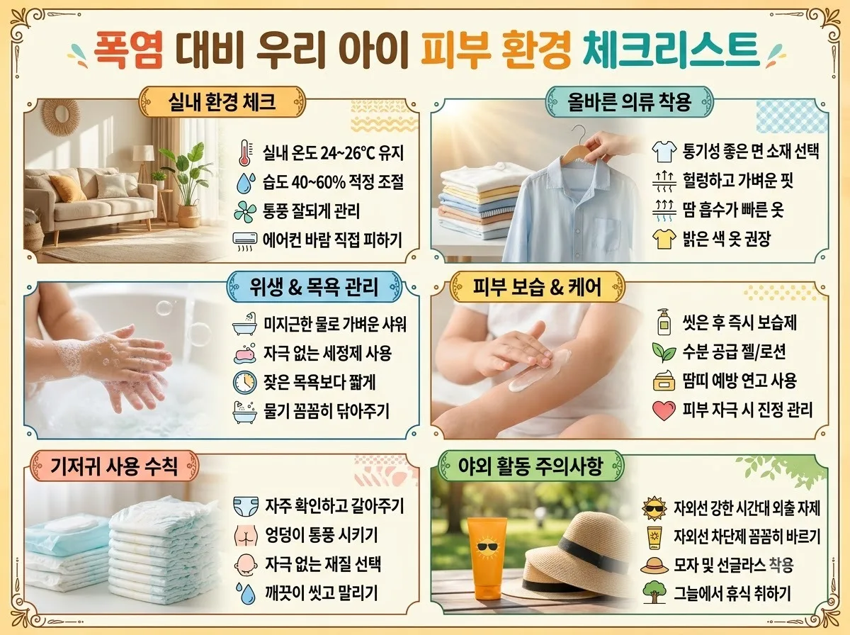 아기 땀띠 수진 구분법과 2026년 여름 보습 관리 팁 3가지 이미지 2