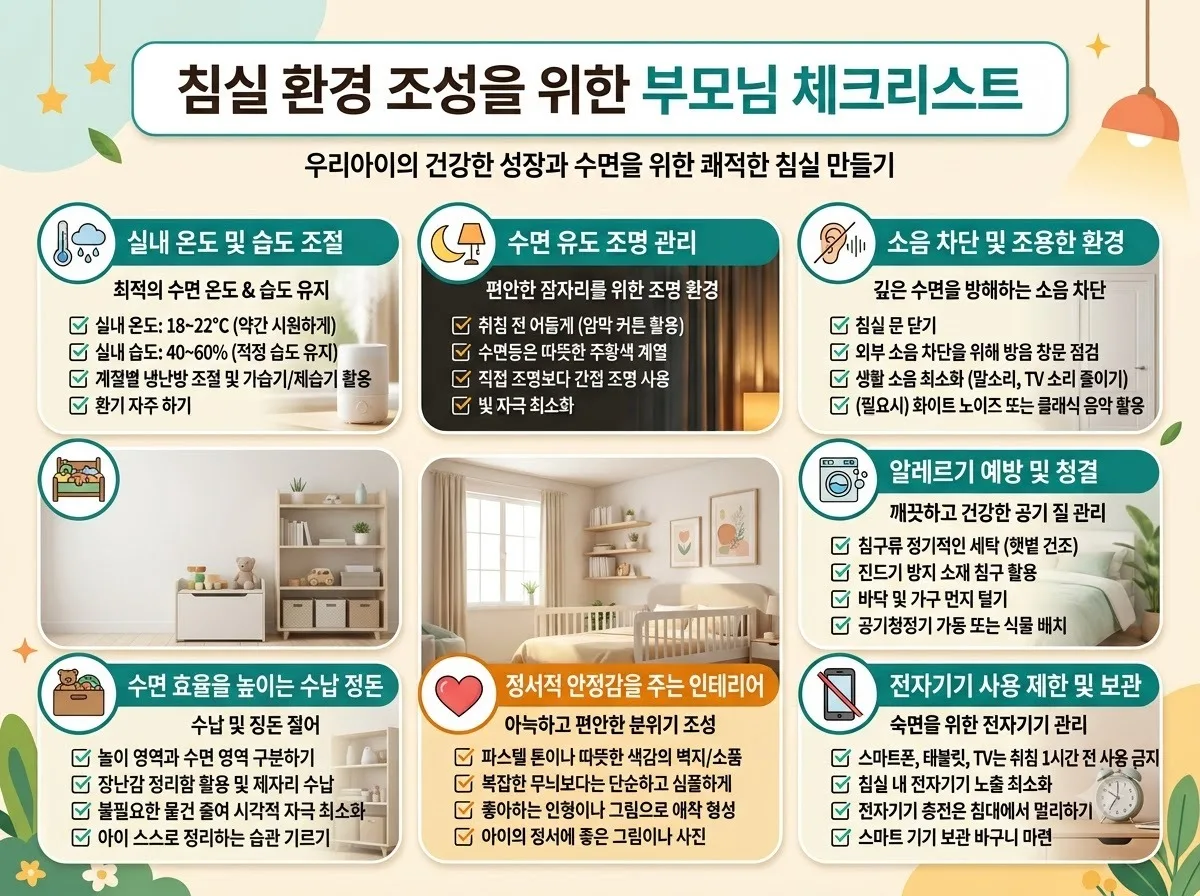 아기 에어컨 냉방병 방지, 2026년 8월 침실 적정 온습도 조절 가이드 이미지 2