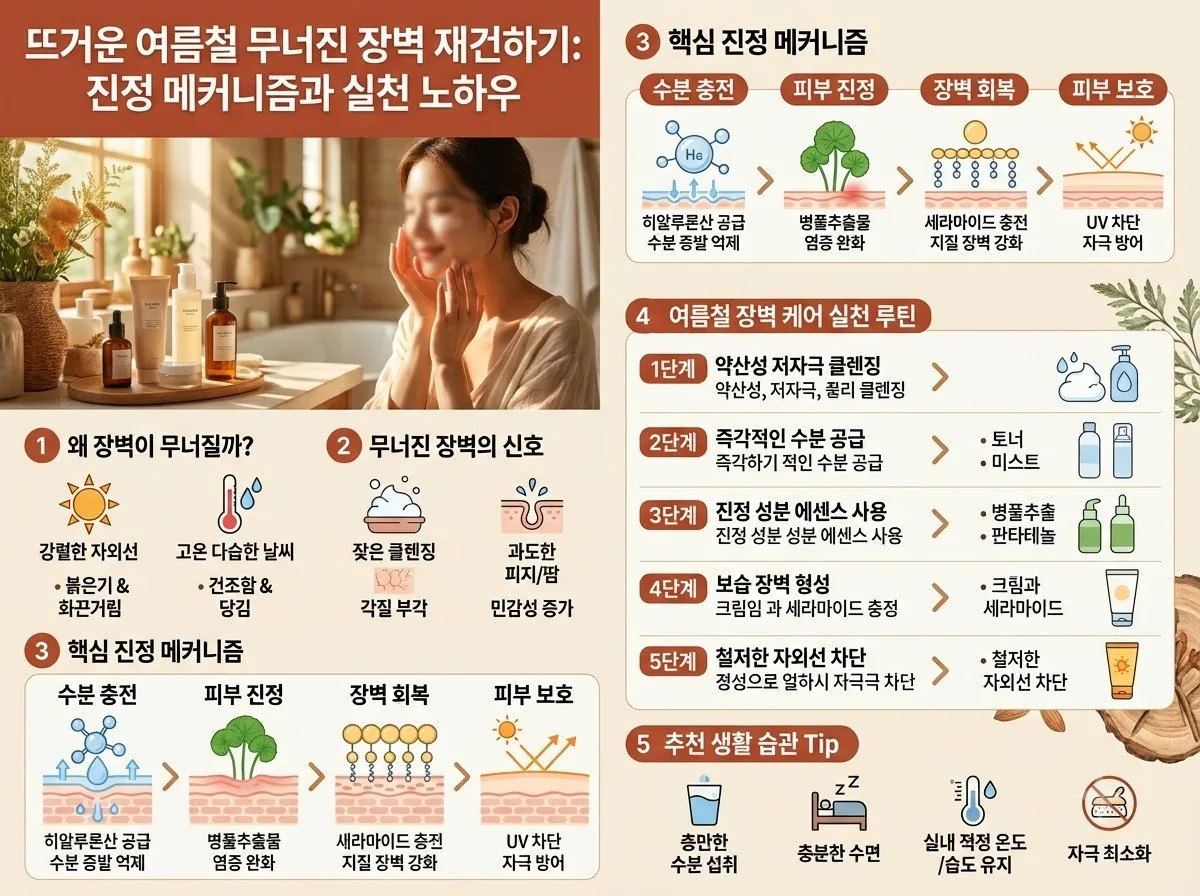 여름철 민감해진 피부를 위한 저자극 진정 토너 사용법 3가지 (2026년 가이드) 이미지 2
