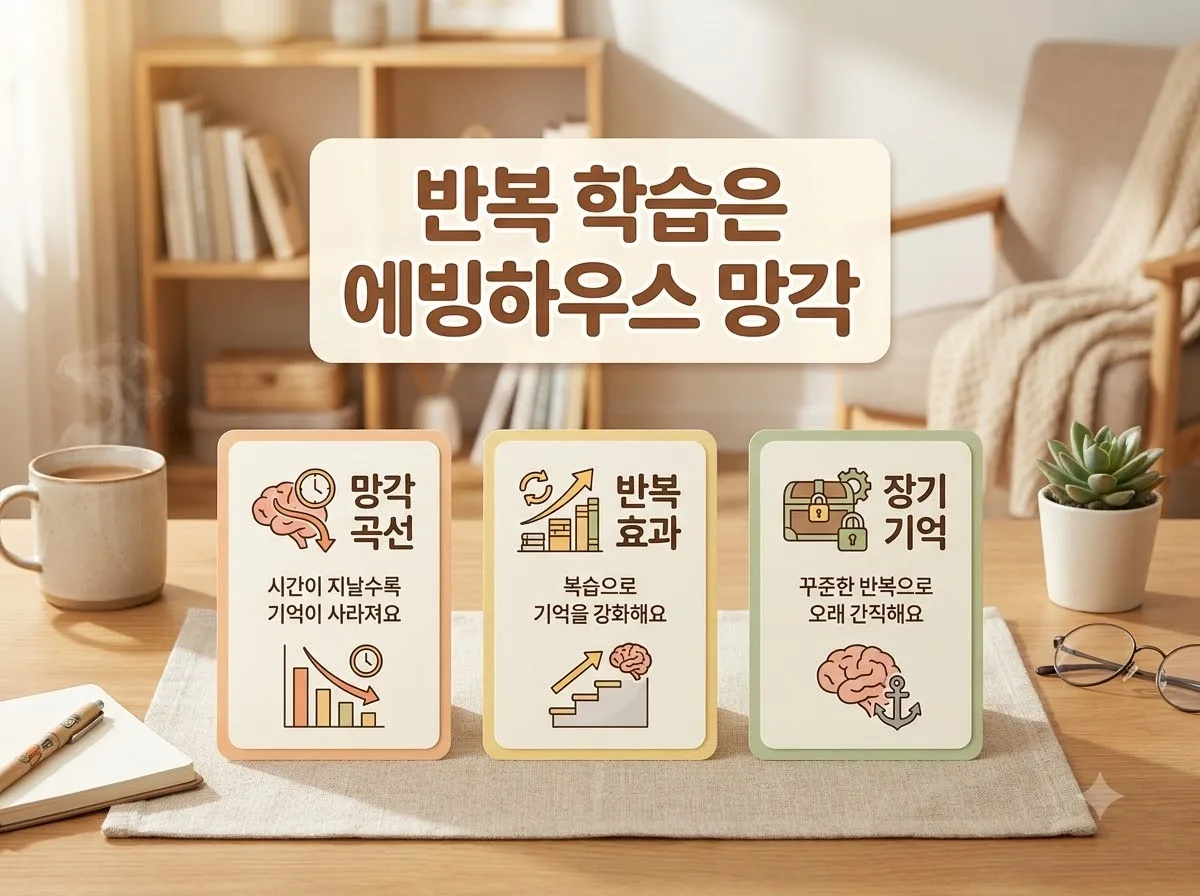 반복 학습의 효과: 2026년 자격증 합격을 돕는 5회 복습 주기와 실천법