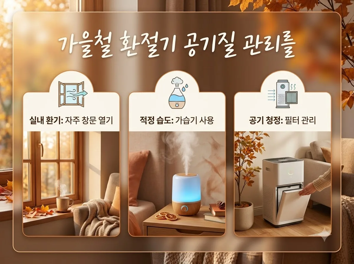 가을 공기청정기 필터 점검: 프리필터 세척과 헤파필터 수명 판별법 핵심을 요약한 대표 썸네일 이미지