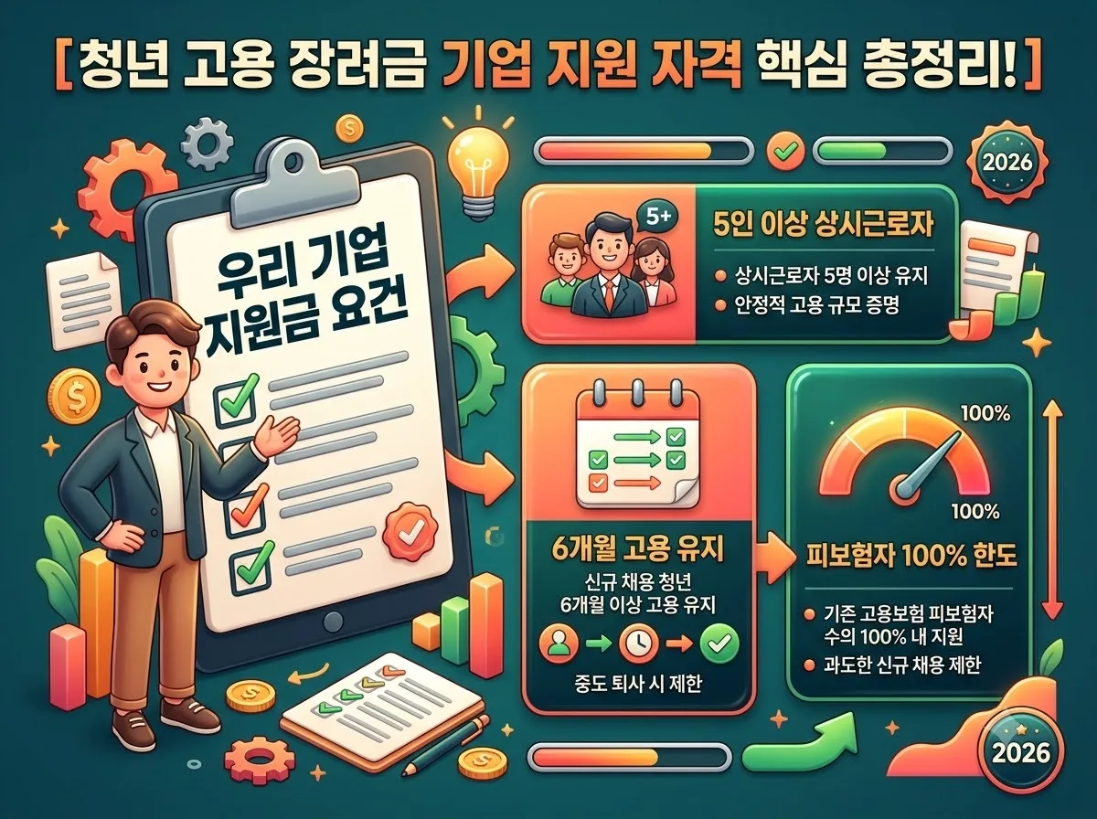 2026년 청년 정규직 채용 지원금 기업 요건과 최대 1,200만원 혜택 총정리 이미지 1