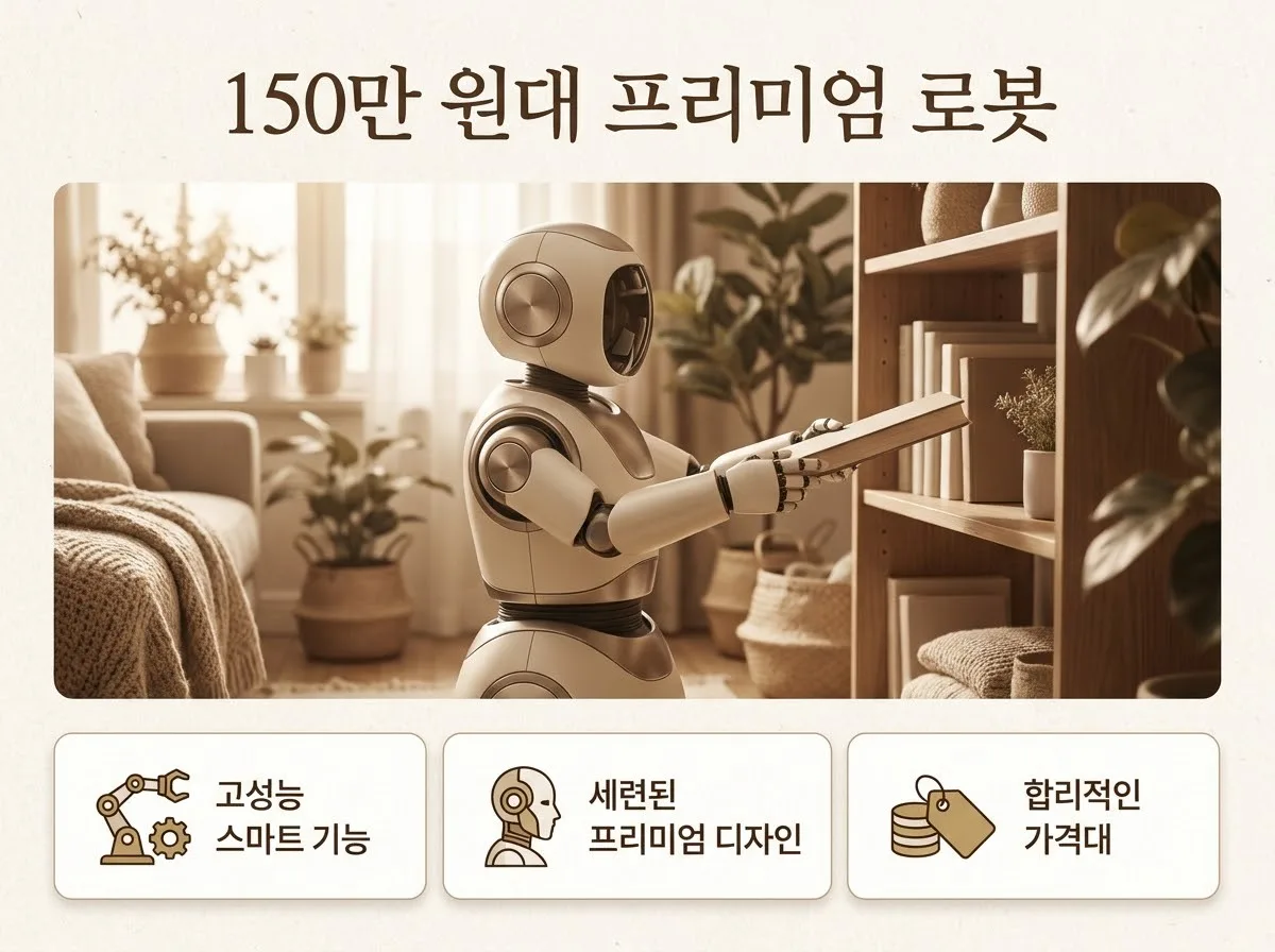 150만 원 로봇청소기 성능 분석: 가사 노동 줄이는 프리미엄 모델의 핵심 조건 핵심을 요약한 대표 썸네일 이미지
