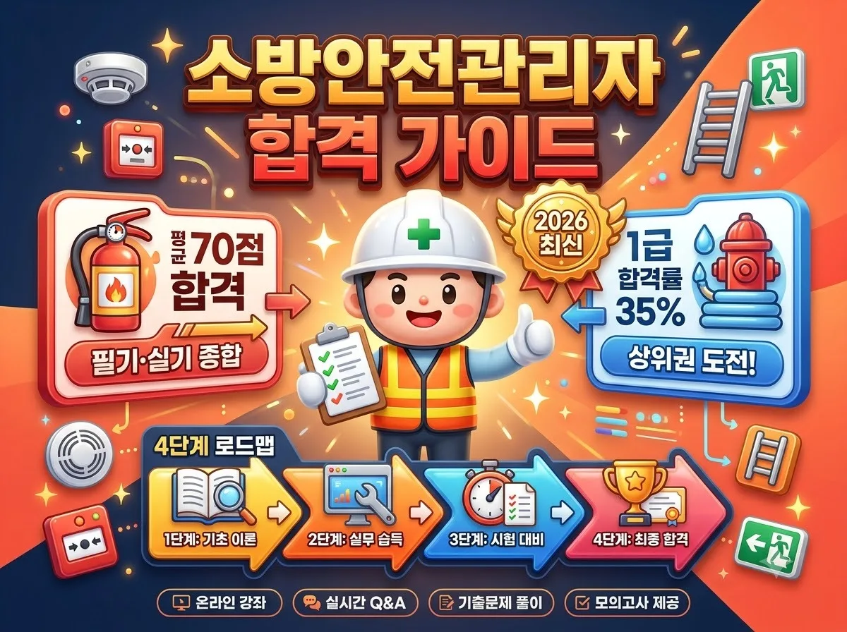 소방안전관리자 교육부터 자격 취득까지 2026년 합격 가이드