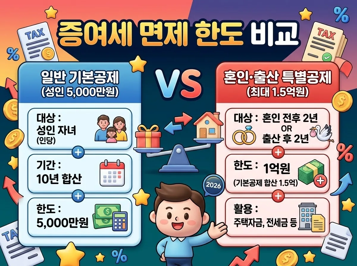 자녀 증여세 면제 한도 10년 합산액 및 2026년 신고 시 필수 주의점 이미지 2