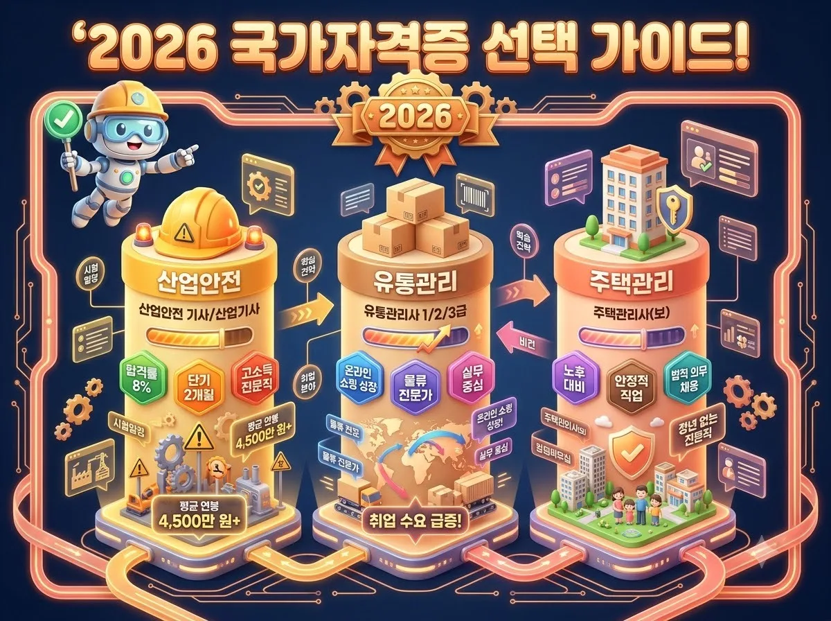 하반기 국가자격증 준비 산업안전지도사 유통관리사 주택관리사 선택 가이드