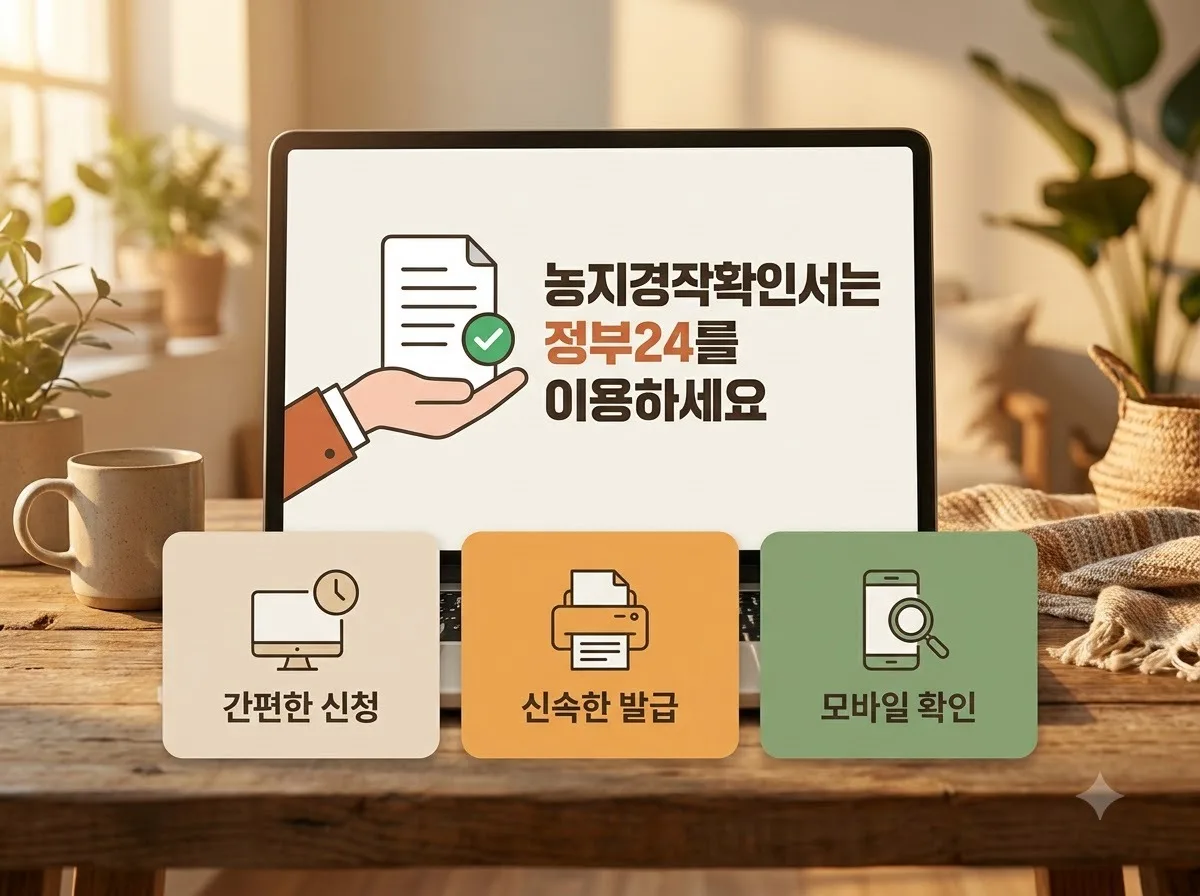 농지경작확인서 발급 방법, 온라인과 방문 신청 3가지 핵심 차이점 핵심을 요약한 대표 썸네일 이미지