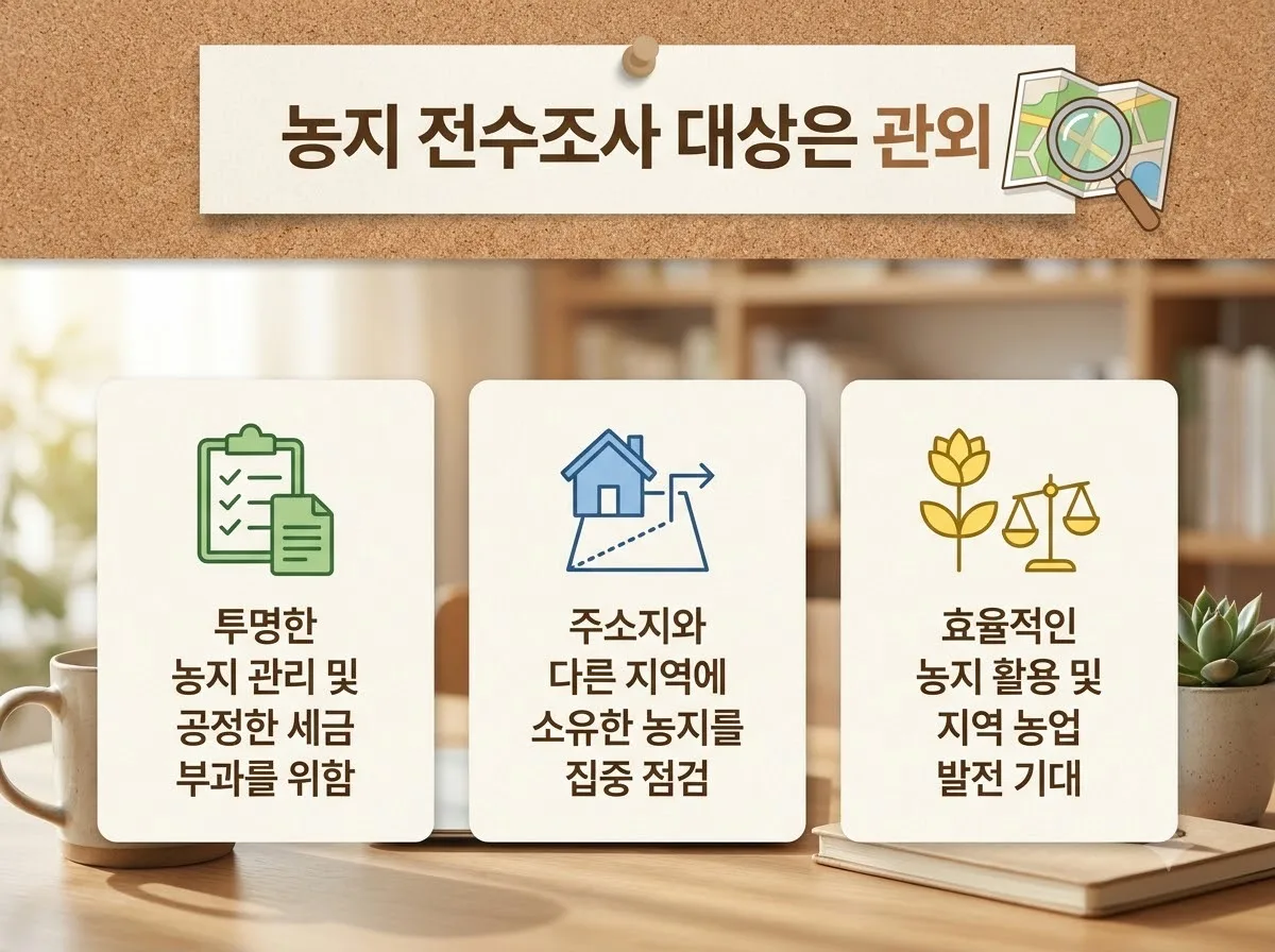 2026 농지 전수조사 대상 필지 확인, 내 땅도 실태조사 대상일까? 핵심을 요약한 대표 썸네일 이미지