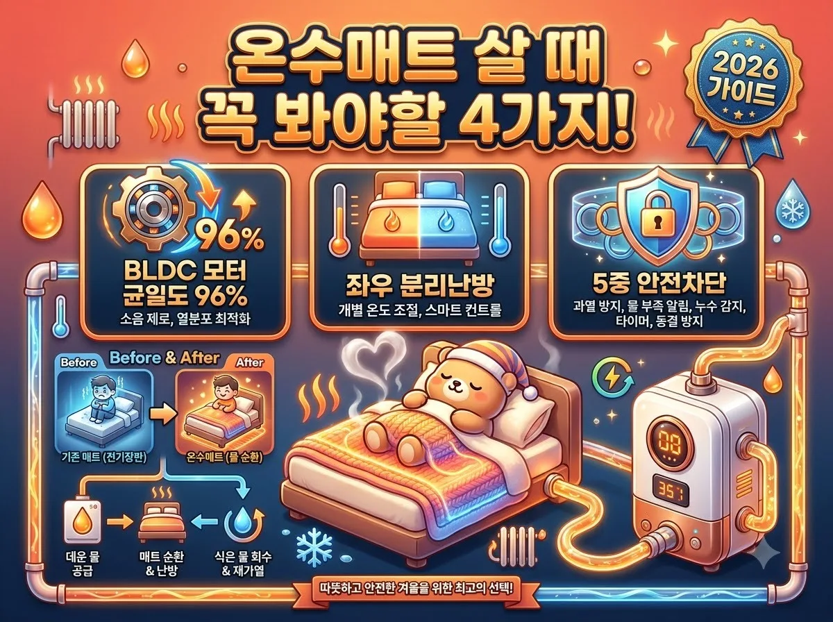 온수매트 선택할 때 확인할 4가지 핵심 기능과 2026년 가이드