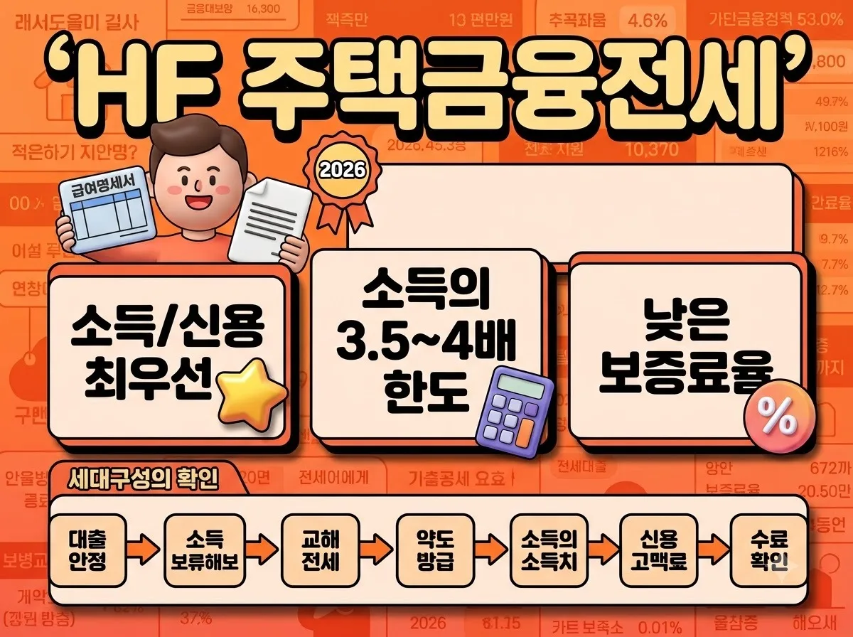 전세대출 HUG HF 보증 차이 3가지 비교와 나에게 맞는 선택법 이미지 2