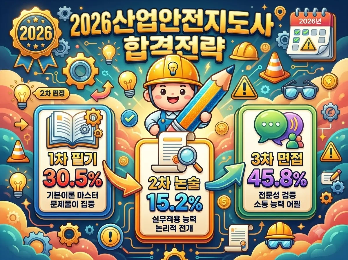 2026 산업안전지도사 시험일정 1차부터 최종합격 핵심 정리
