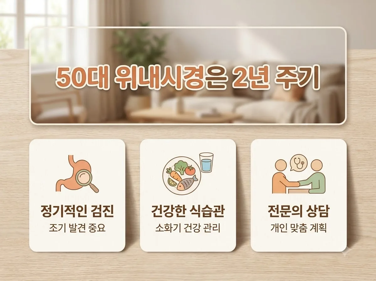 50대 건강검진 위·대장 내시경 주기와 2026년 필수 체크리스트