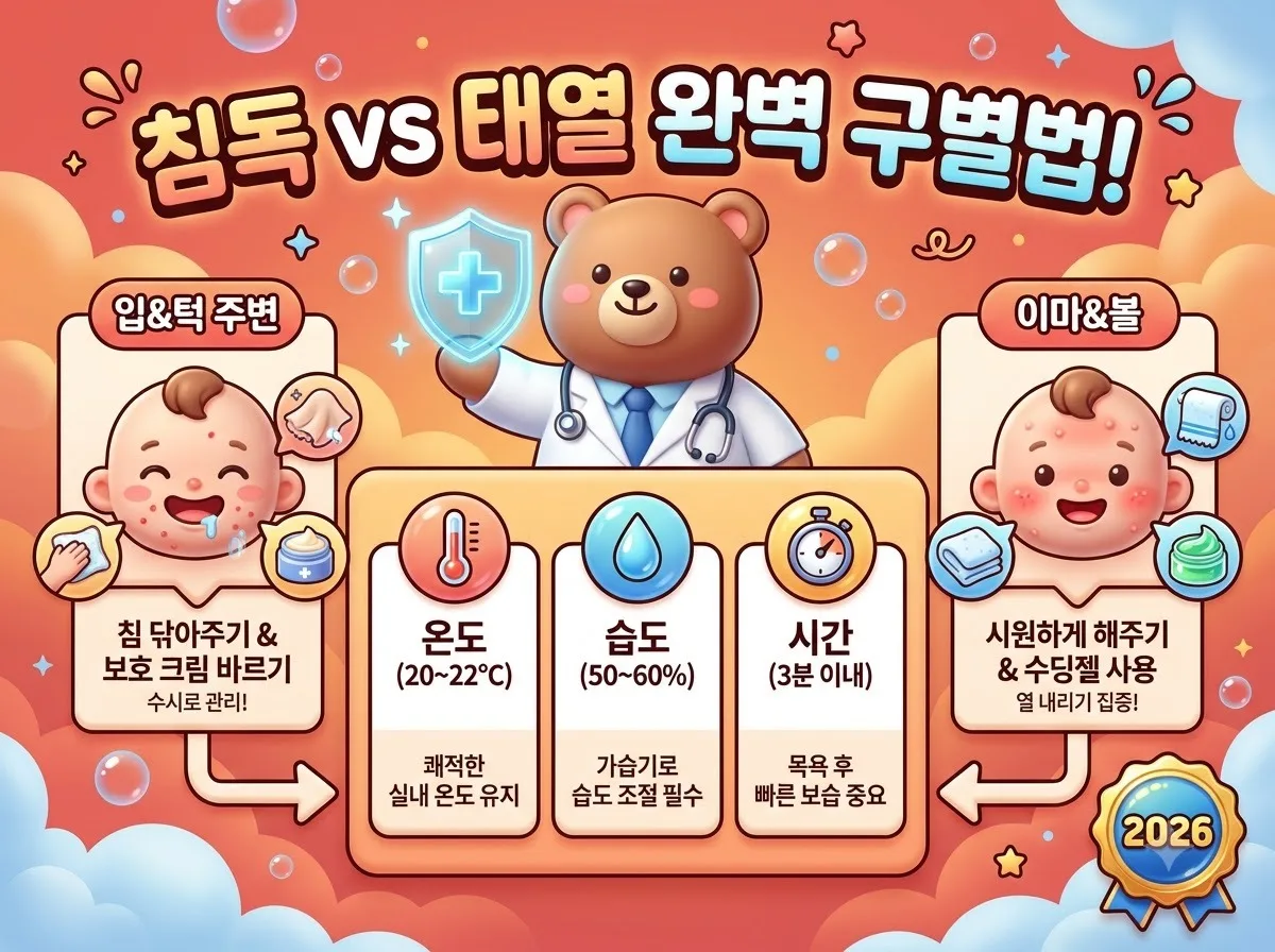 생후 2개월 아기 침독 태열 구별하는 법 3가지와 부모의 대처 관리법