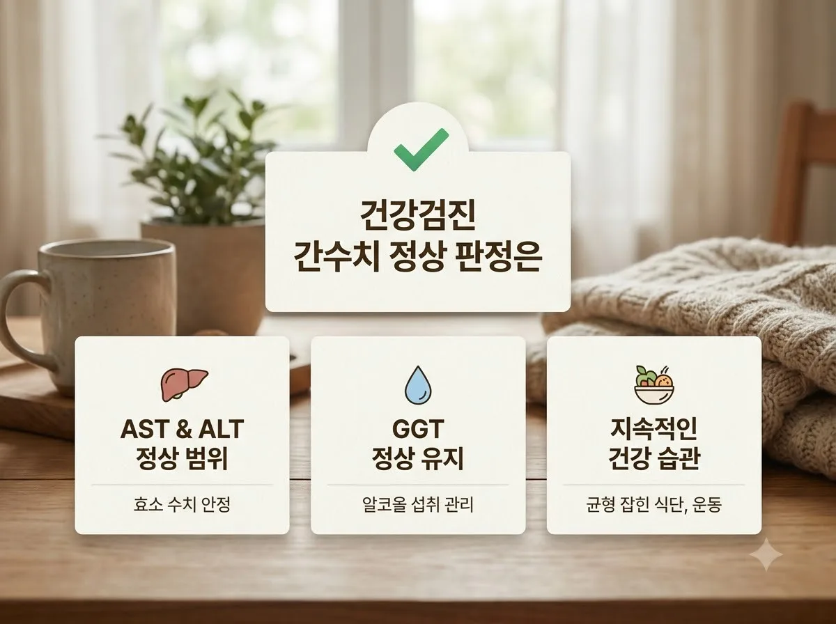 건강검진 간수치 정상 판정의 의미와 주의점 핵심을 요약한 대표 썸네일 이미지