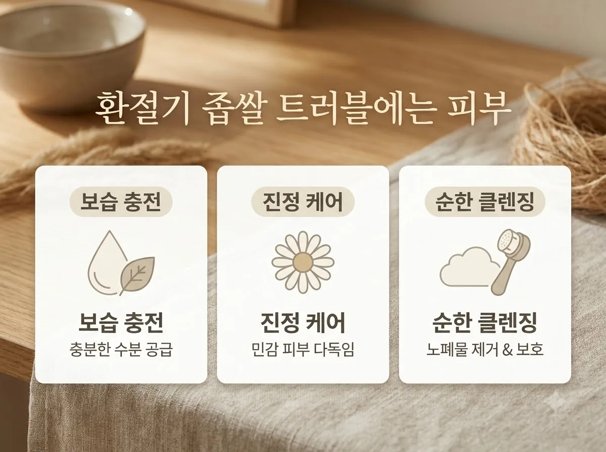 환절기 좁쌀 트러블 잡는 세라마이드 크림 고르는 법 핵심을 요약한 대표 썸네일 이미지