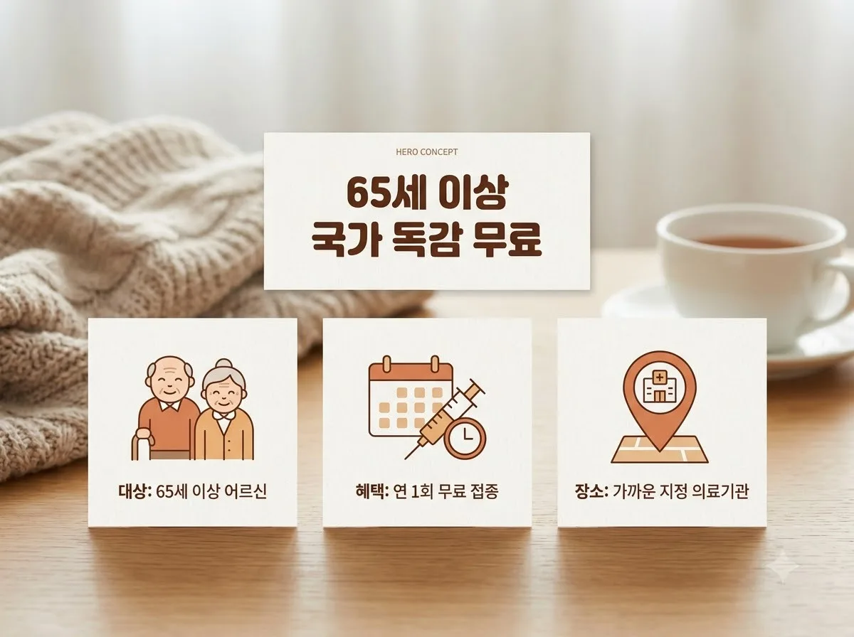 65세 이상 독감 무료 접종 병원별 백신 종류와 차이점 3가지 핵심을 요약한 대표 썸네일 이미지
