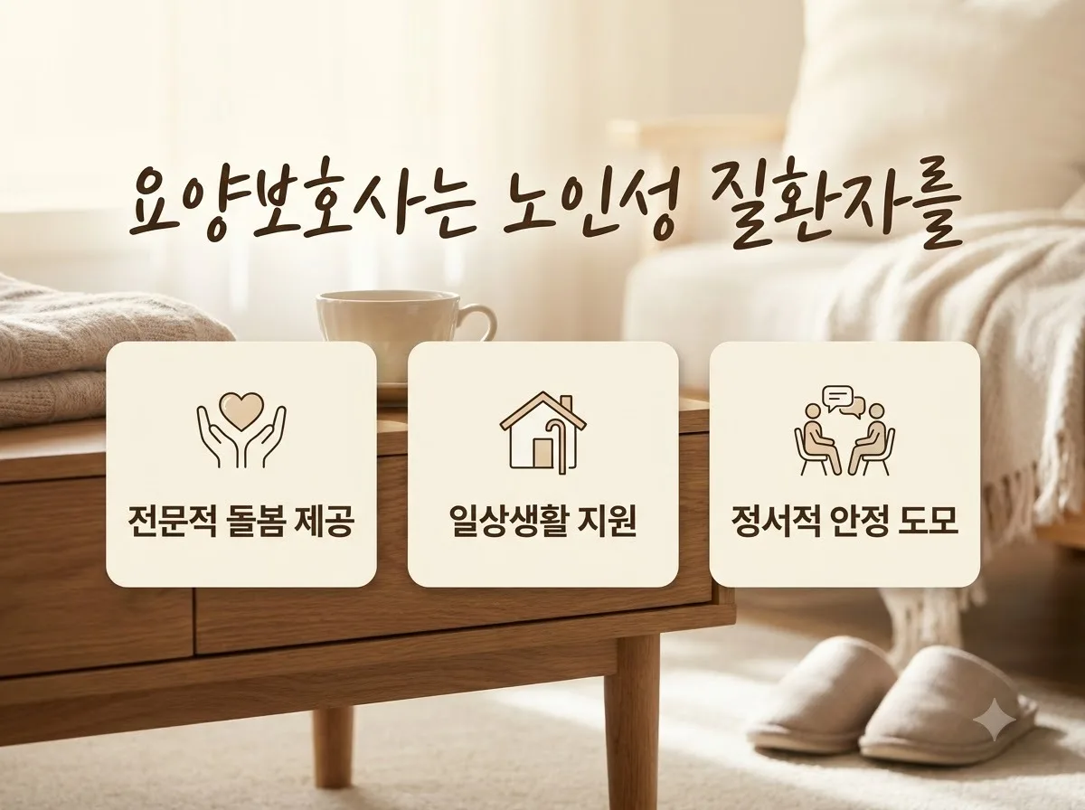 요양보호사와 장애인활동지원사 업무 차이 3가지 비교 핵심을 요약한 대표 썸네일 이미지