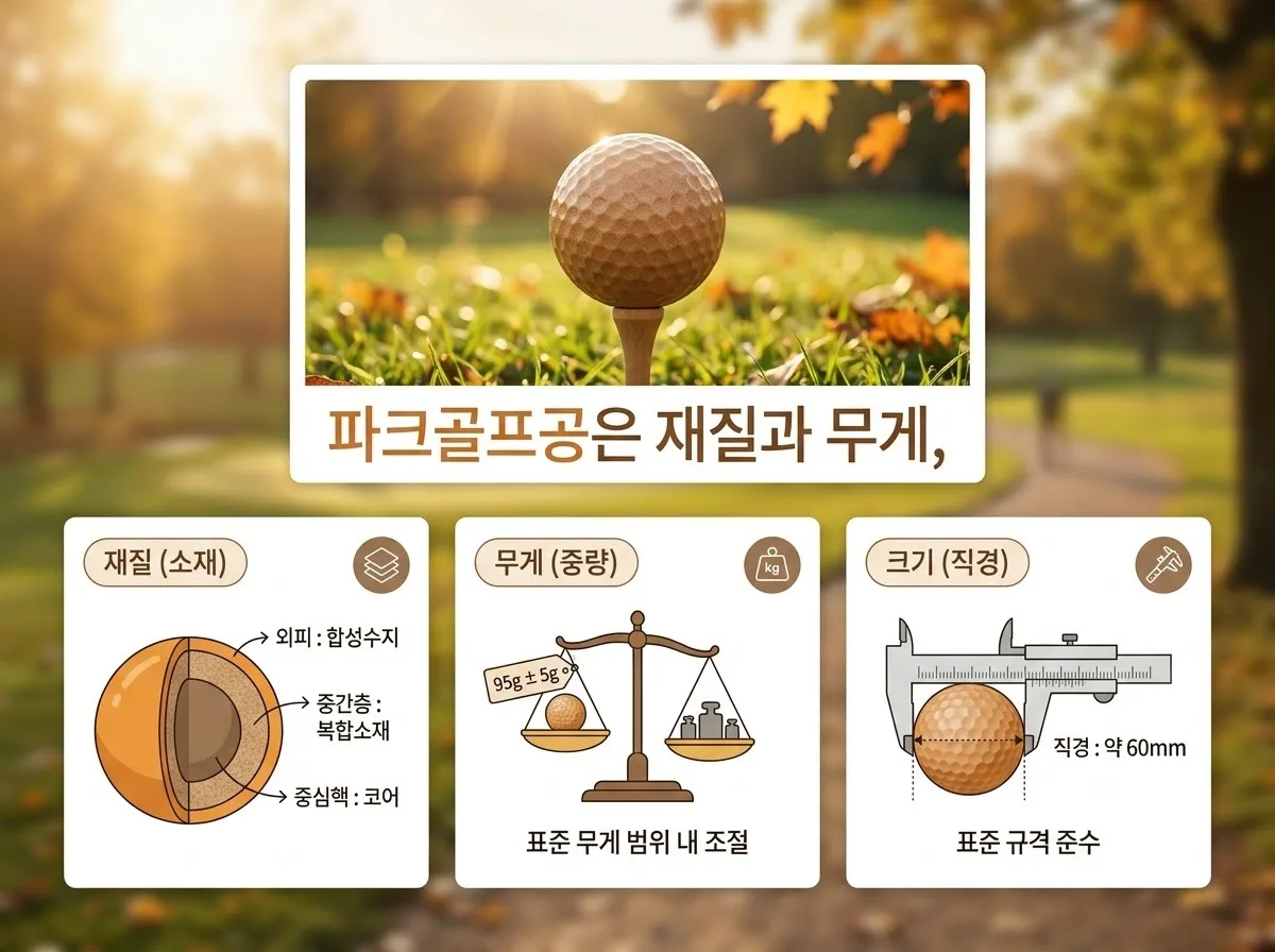 파크골프공 추천 3가지 종류와 선택 기준 핵심을 요약한 대표 썸네일 이미지