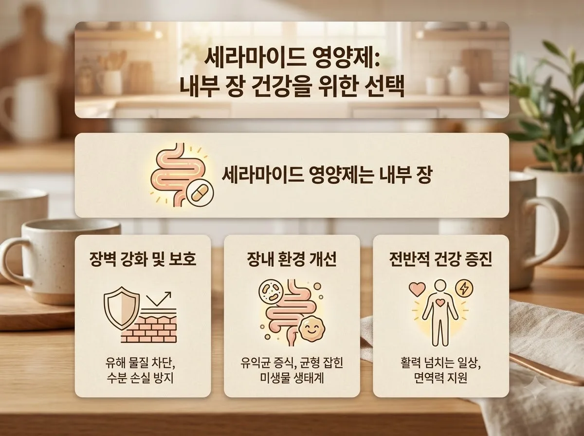 세라마이드 영양제와 바르는 크림, 3가지 시너지 차이점 핵심을 요약한 대표 썸네일 이미지