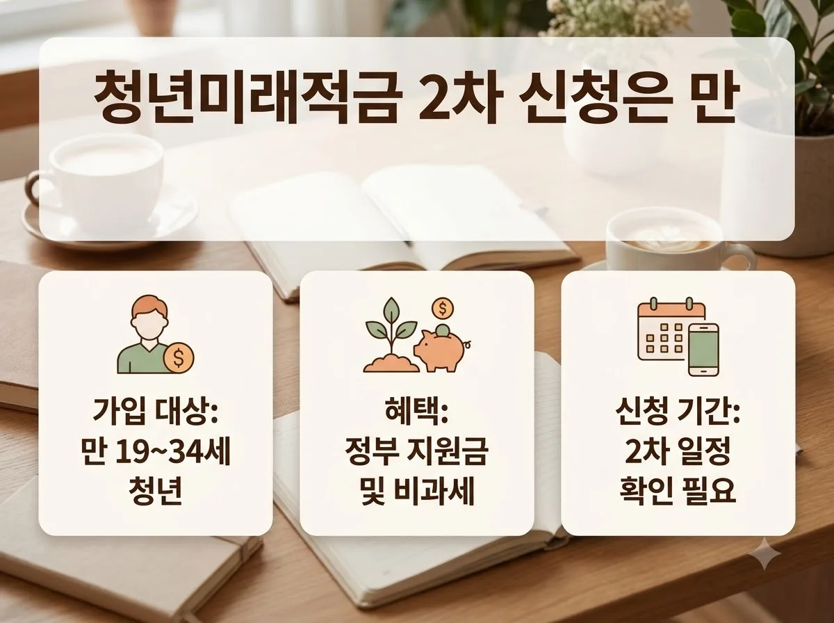 청년미래적금 2차 신청 일정과 군 복무 나이 계산법 총정리 핵심을 요약한 대표 썸네일 이미지