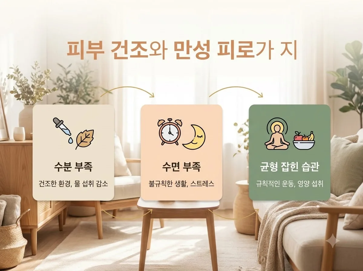 피부가 푸석하고 피로하다면 건강검진 간수치 원인일까 핵심을 요약한 대표 썸네일 이미지