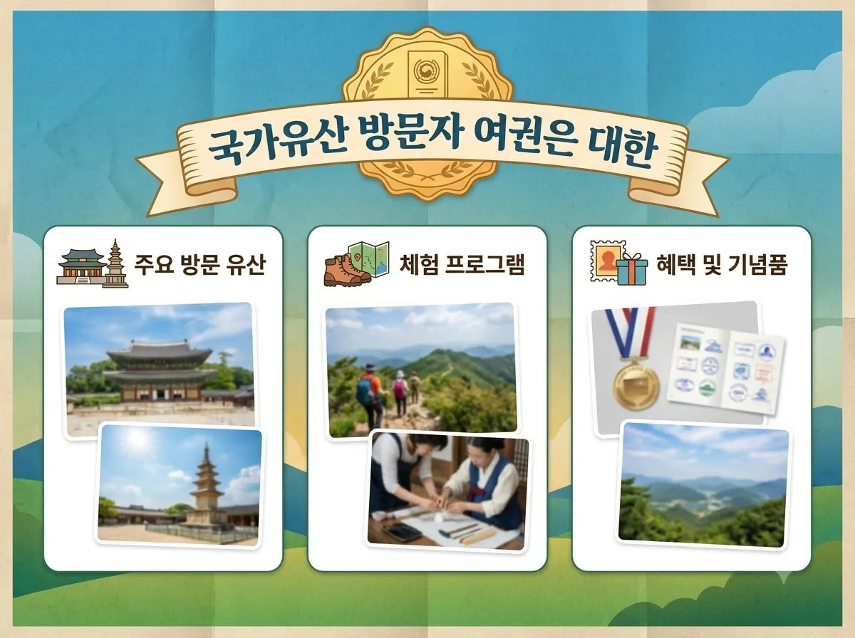 국가유산 방문자 여권 신청 대상과 수령 방법 2가지 완벽 비교 핵심을 요약한 대표 썸네일 이미지