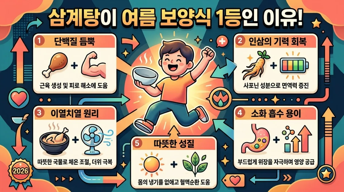 2026년 초복, 왜 삼계탕이 최고의 여름 기력 메뉴일까? 이미지 1