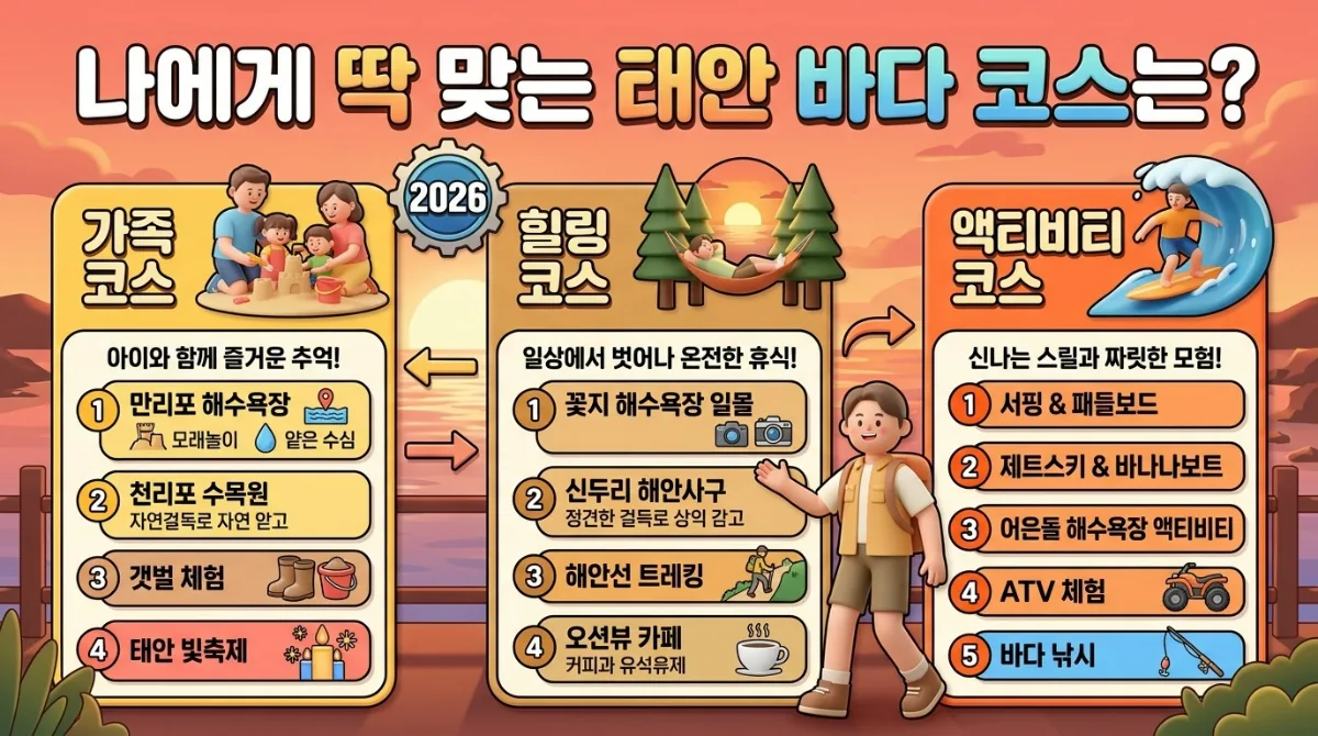 2026 충남 태안 모래조각축제, 초보 여행자를 위한 바다 코스 3선 이미지 1