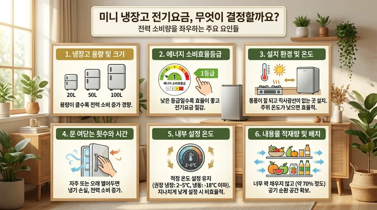 전기요금 아끼는 자취용 미니 냉장고 3가지: 2026년, 얼마나 절약될까? 이미지 2