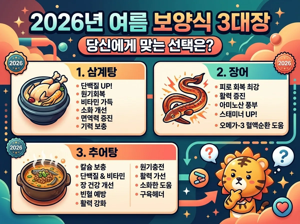 2026년 기운 없을 때, 여름 보양식 3가지로 활력 되찾는 법 이미지 1