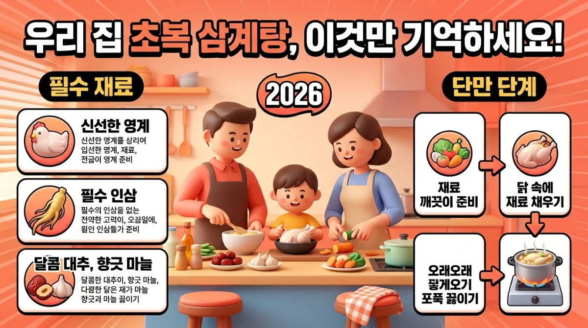 2026년 초복, 왜 삼계탕이 최고의 여름 기력 메뉴일까? 이미지 2