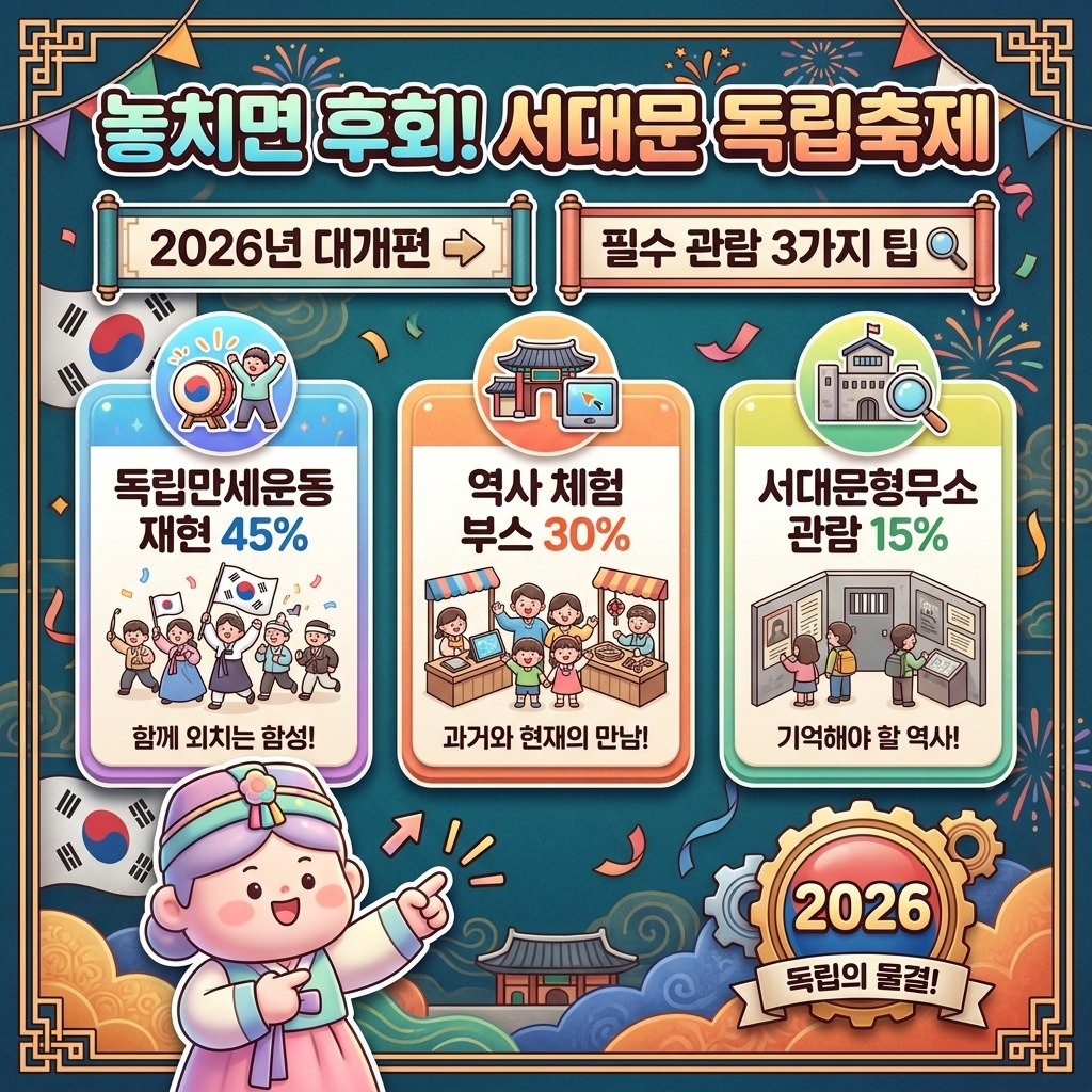 서대문 독립축제 2026, 놓치면 아쉬운 3가지 관람 팁