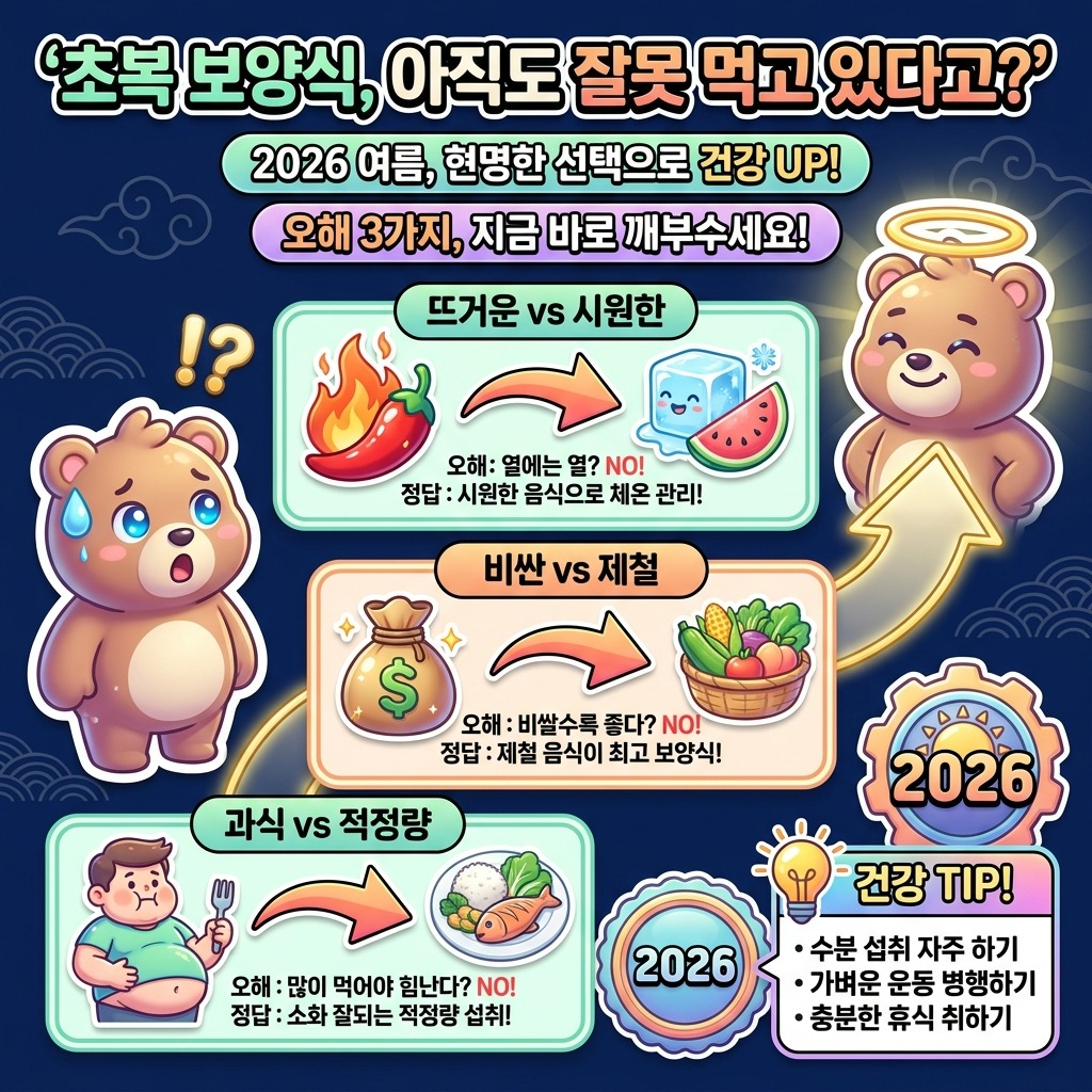 초복 건강 챙기기: 2026년 여름, 오해 쉬운 보양식 3가지 현명하게 선택하는 법