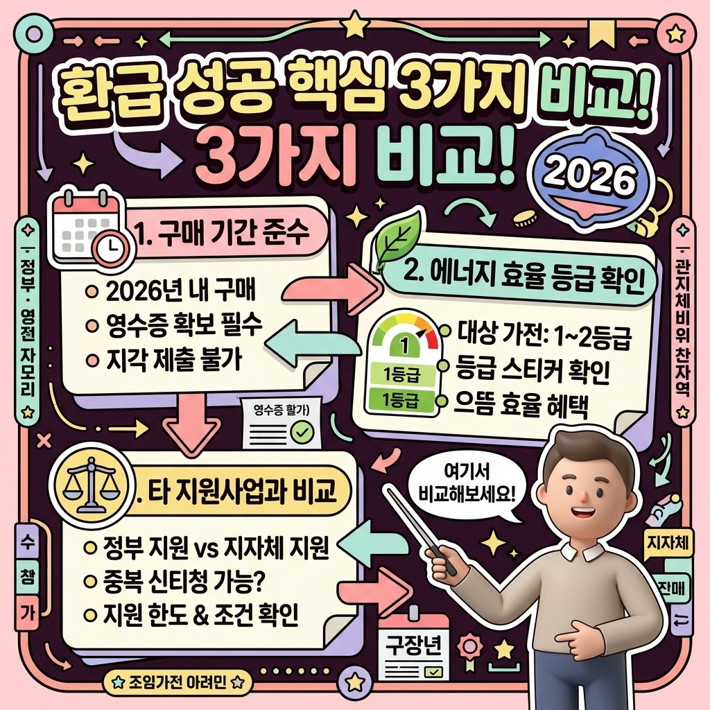 고효율 가전 환급, 이미 샀다면? 2026년 놓치기 쉬운 3가지 이미지 2