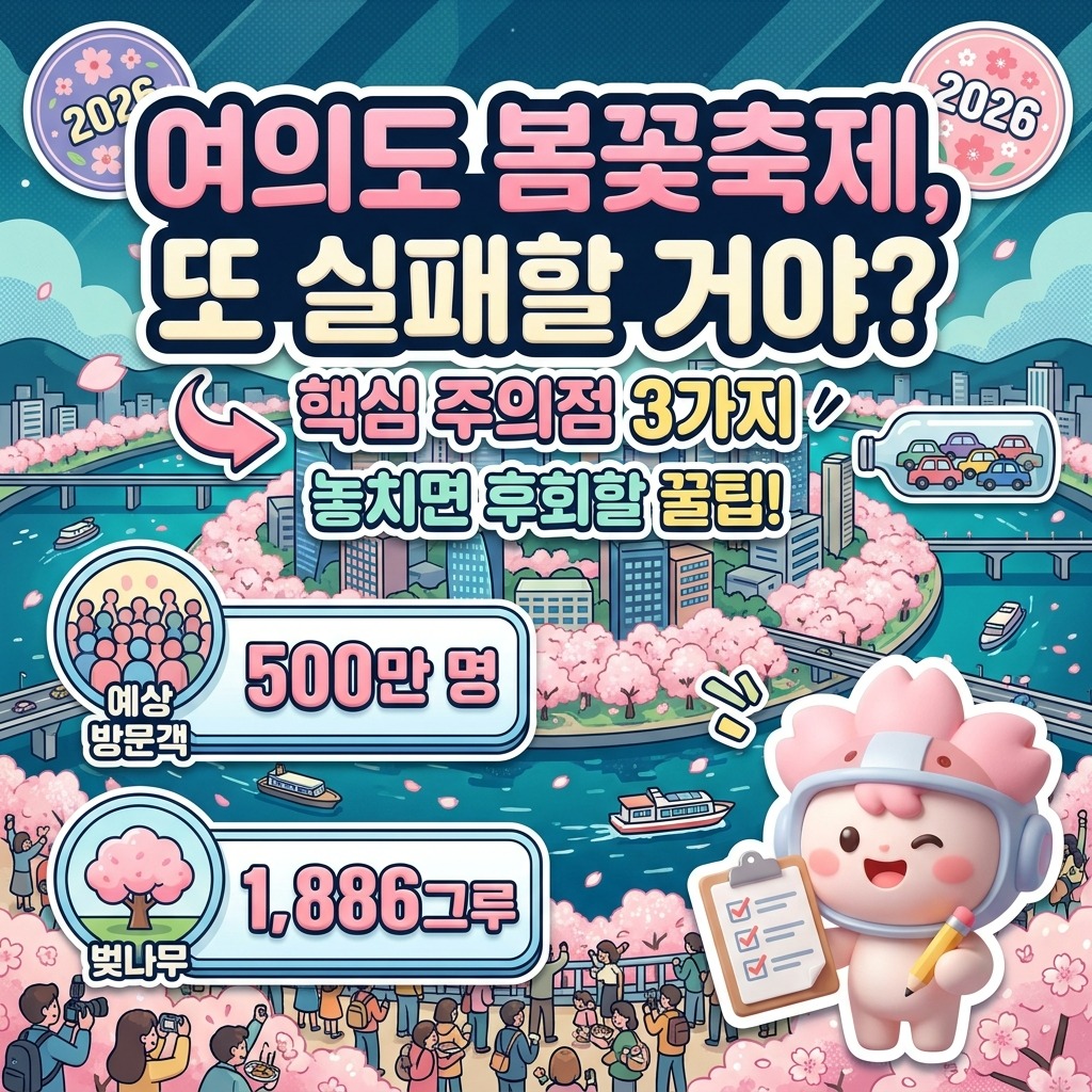 2026 영등포 여의도 봄꽃축제, 실패 없는 방문 위한 핵심 주의점 3가지