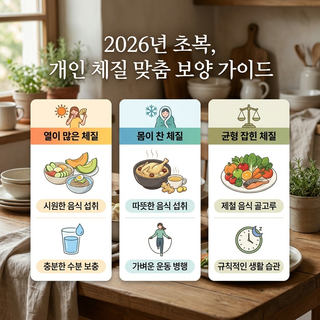 2026 초복 건강 지키는 여름 보양식, 잘못된 상식 3가지?