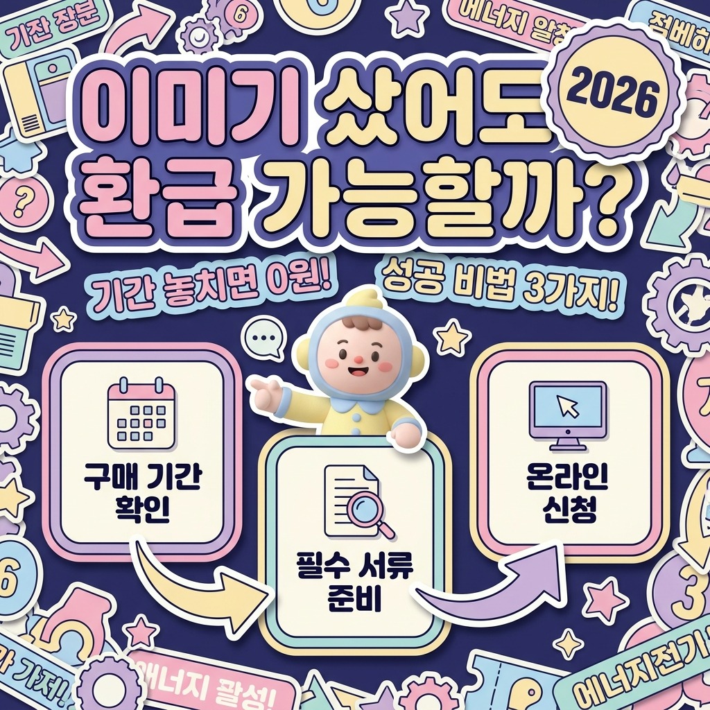 고효율 가전 환급, 이미 샀다면? 2026년 놓치기 쉬운 3가지