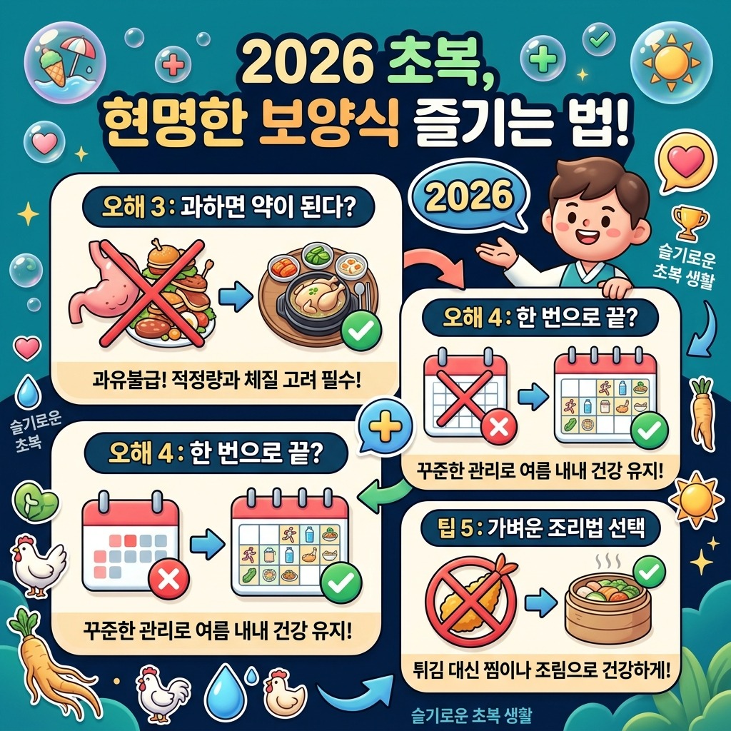 초복 건강 챙기기: 2026년 여름, 오해 쉬운 보양식 3가지 현명하게 선택하는 법 이미지 2