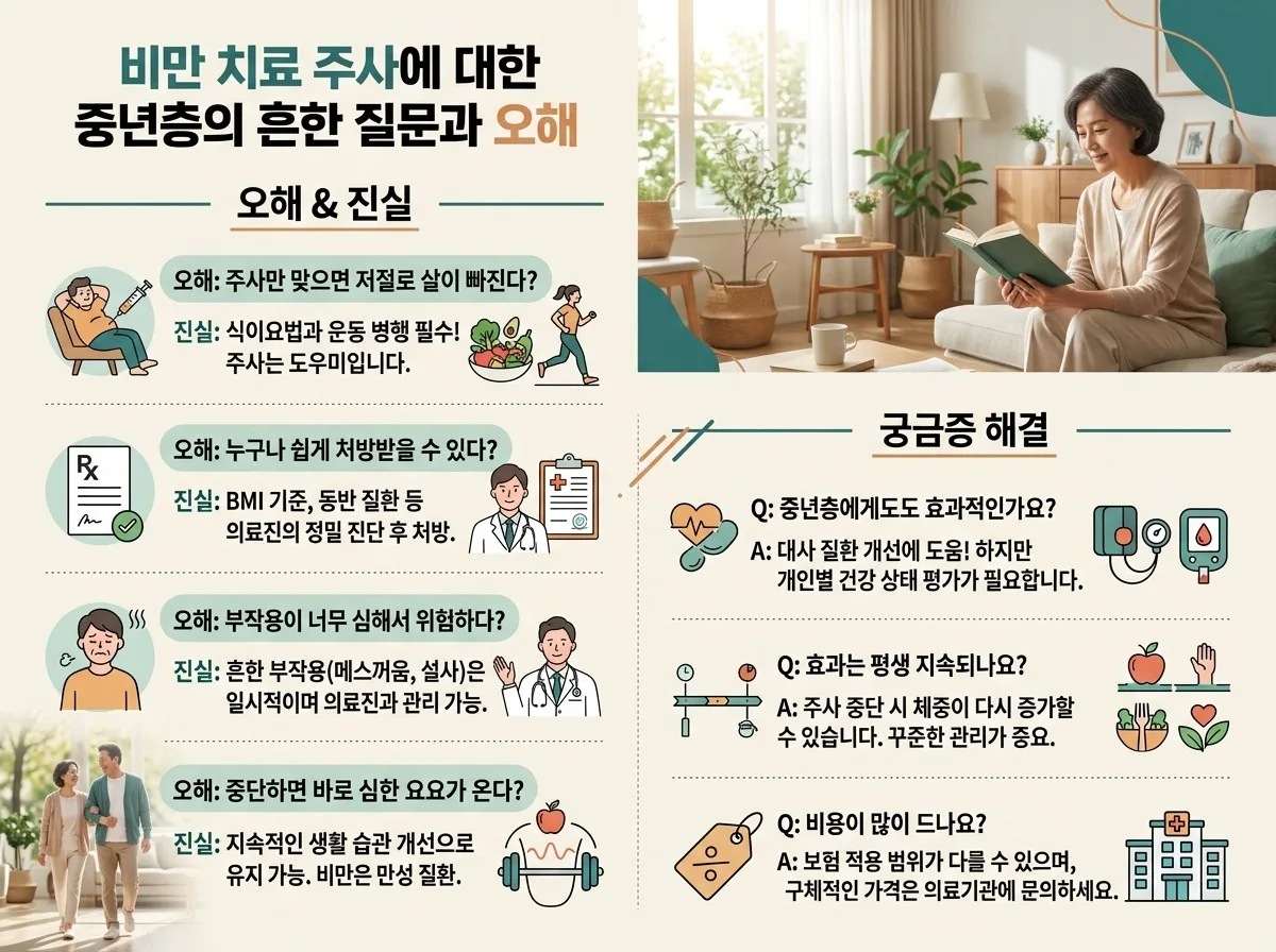 2026년 중년 비만 치료 주사, 흔한 오해와 현명한 활용 3가지 핵심 이미지 2